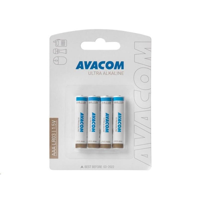 AVACOM Nenabíjecí baterie AAA AVACOM Ultra Alkaline 4ks Blistr